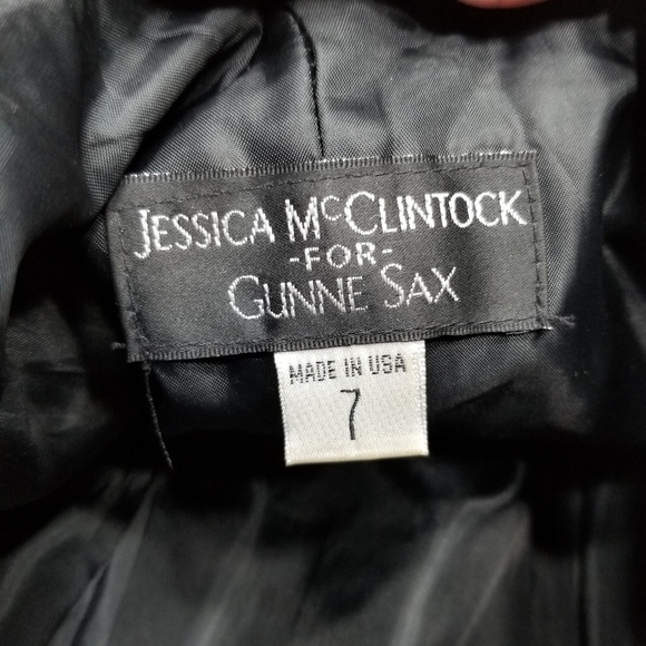 JESSICA McClintock Gunne Sax 7 Gray Glitter Tiered Mini Dress Tulle‎ Ruffles - Picture 6 of 9